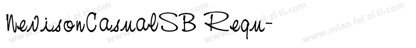 NevisonCasualSB Regu字体转换